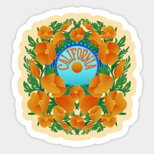 California Poppy Superbloom Sticker